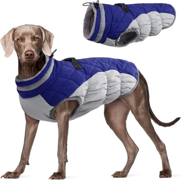 FUAMEY Waterproof Dog Coat with Built-In Harness<br />
